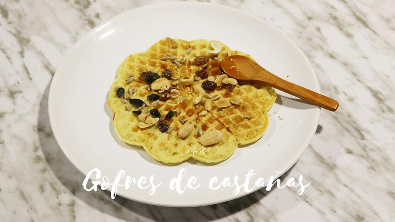 Gofres de castañas