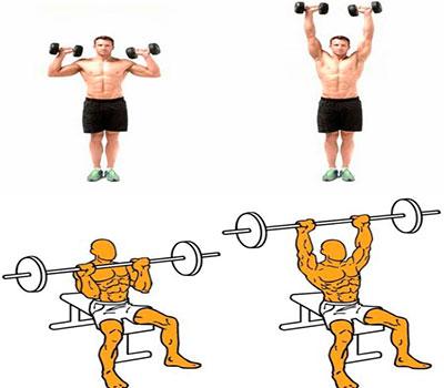 distintas formas de realizar el press militar para hombros