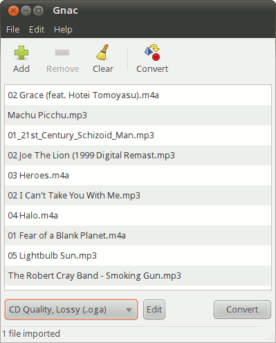 Cómo convertir rápidamente archivos de audio con Gnac[Linux]