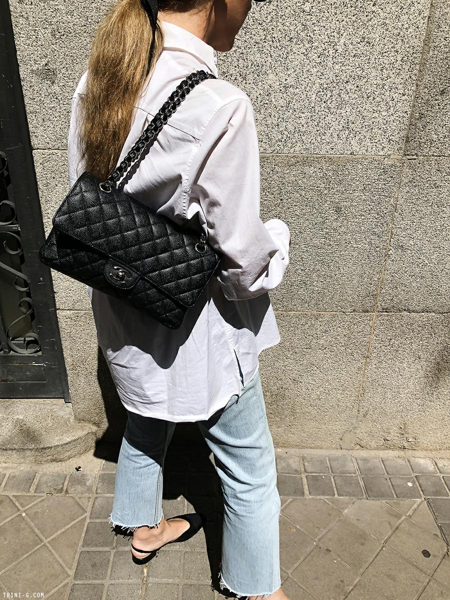 Trini | Levis jeans The Row shirt