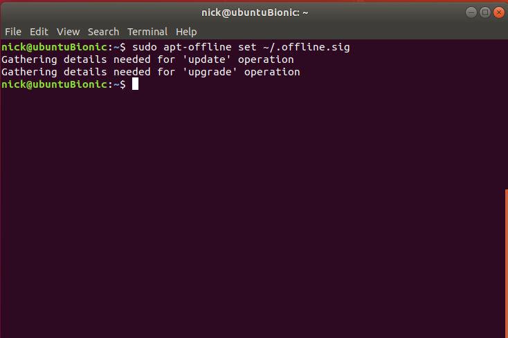 Cómo actualizar y actualizar Ubuntu sin conexión