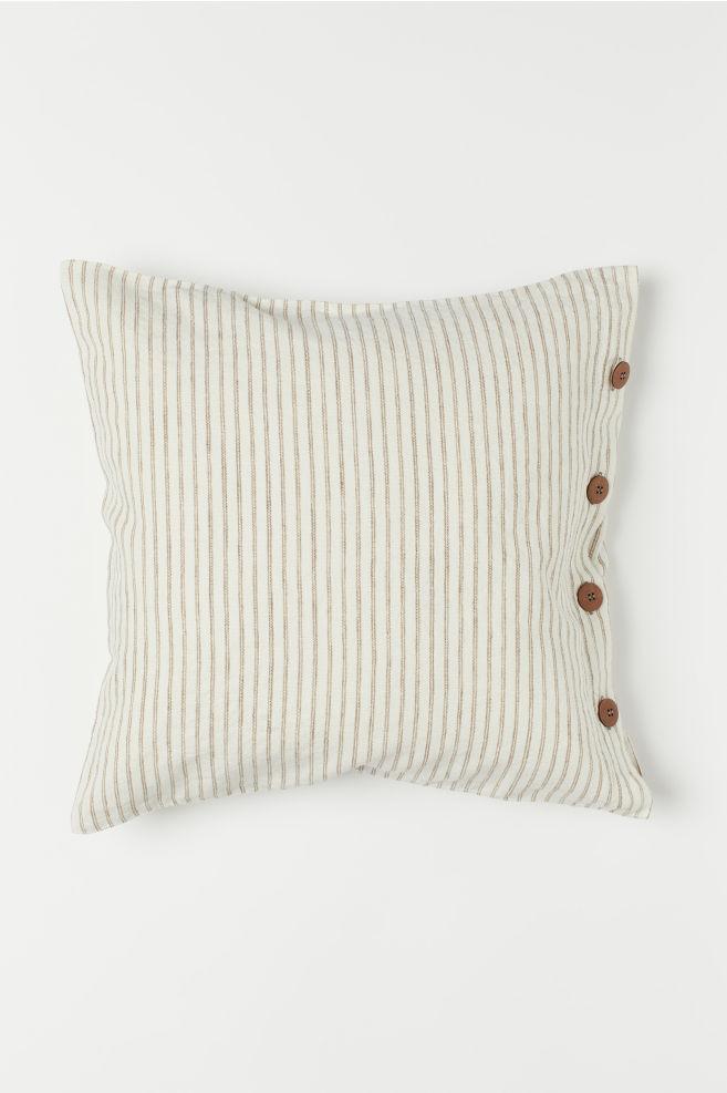 cojín de lino lavado