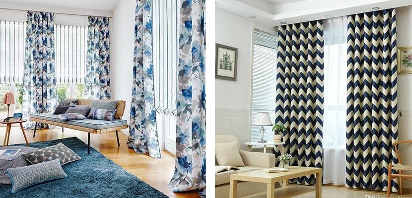 Cortinas estampadas