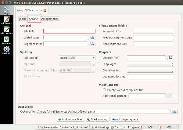 Crear y editar archivos de vídeo de Matroska en Linux con MKVToolNix