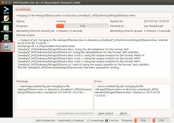 Crear y editar archivos de vídeo de Matroska en Linux con MKVToolNix