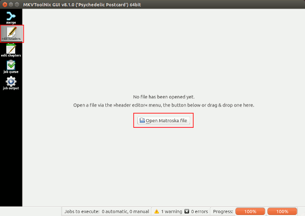 Crear y editar archivos de vídeo de Matroska en Linux con MKVToolNix