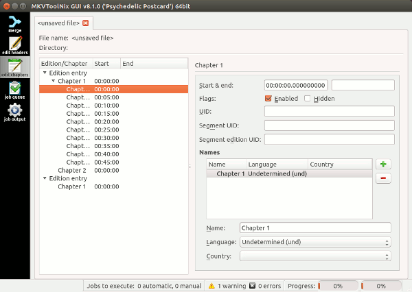 Crear y editar archivos de vídeo de Matroska en Linux con MKVToolNix