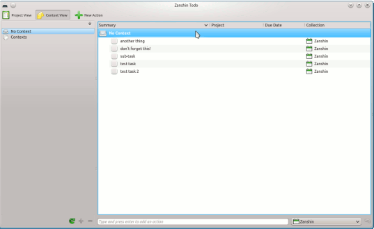 Cómo hacer las cosas en Linux con Zanshin