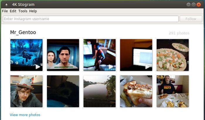 Descargue su librería de imágenes Instagram fácilmente en Linux con 4k Stogram