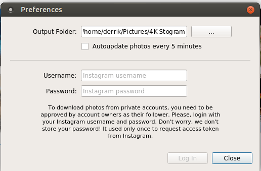 Descargue su librería de imágenes Instagram fácilmente en Linux con 4k Stogram