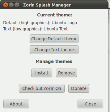 Cambiar fácilmente el tema de salpicadura sin ir a la línea de comandos[Ubuntu]