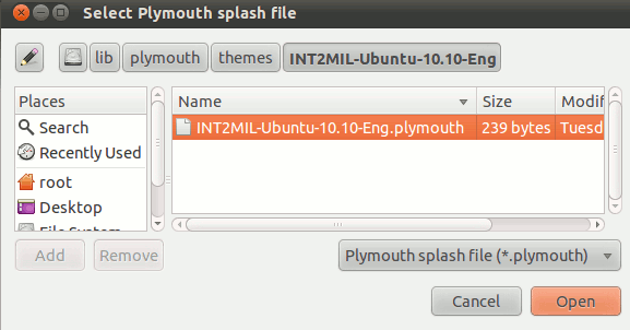 Cambiar fácilmente el tema de salpicadura sin ir a la línea de comandos[Ubuntu]