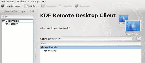 Compartir escritorios remotos con KRDC