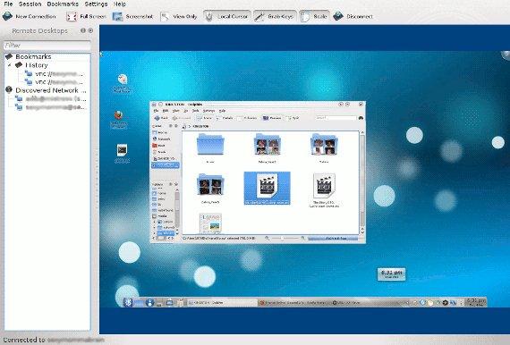 Compartir escritorios remotos con KRDC