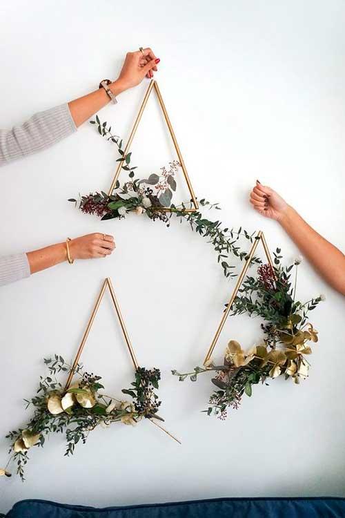coronas navidad diy flores