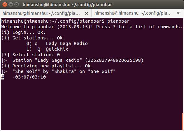 Usar Pianobar para escuchar Pandora desde la línea de comandos de Linux