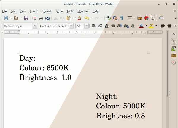Proteja sus ojos de la tensión con Redshift en Linux
