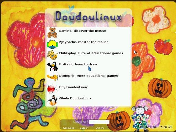 DoudouLinux: Un divertido restaurante Linux para niños