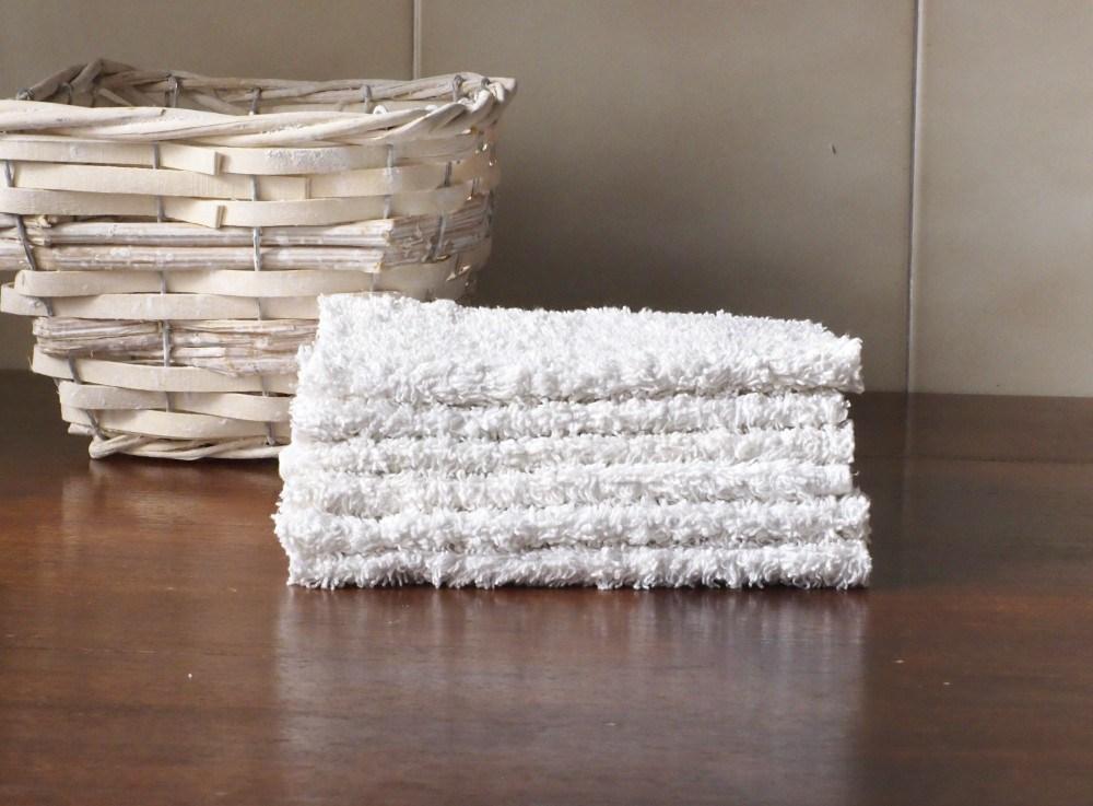 Foto con unas toallitas lavables hechas de toalla