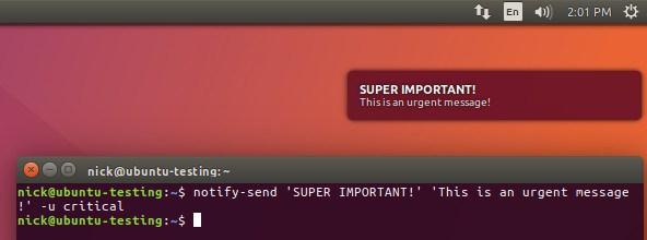 Cómo obtener notificaciones de escritorio desde la línea de comandos de Linux