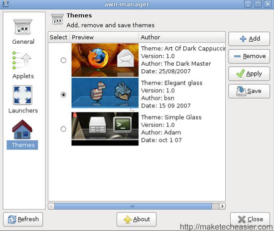 Cómo conseguir un muelle estilo Mac OSX en Hardy Heron