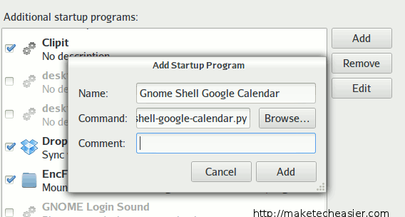 Cómo integrar Google Calendar en Gnome Shell