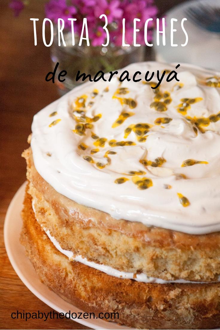 Torta Tres Leches de Maracuyá