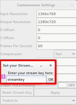 Juegos de Stream en Twitch con Linux usando Castawesome