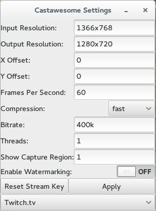 Juegos de Stream en Twitch con Linux usando Castawesome