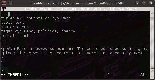 Redes sociales desde la línea de comandos, Parte 3: Tumblr, Flickr y YouTube