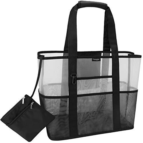 Bolso para lápices estuche 22cm, estuches escolares para bolígrafos con doble cremallera, para estudiantes y oficina (negro)