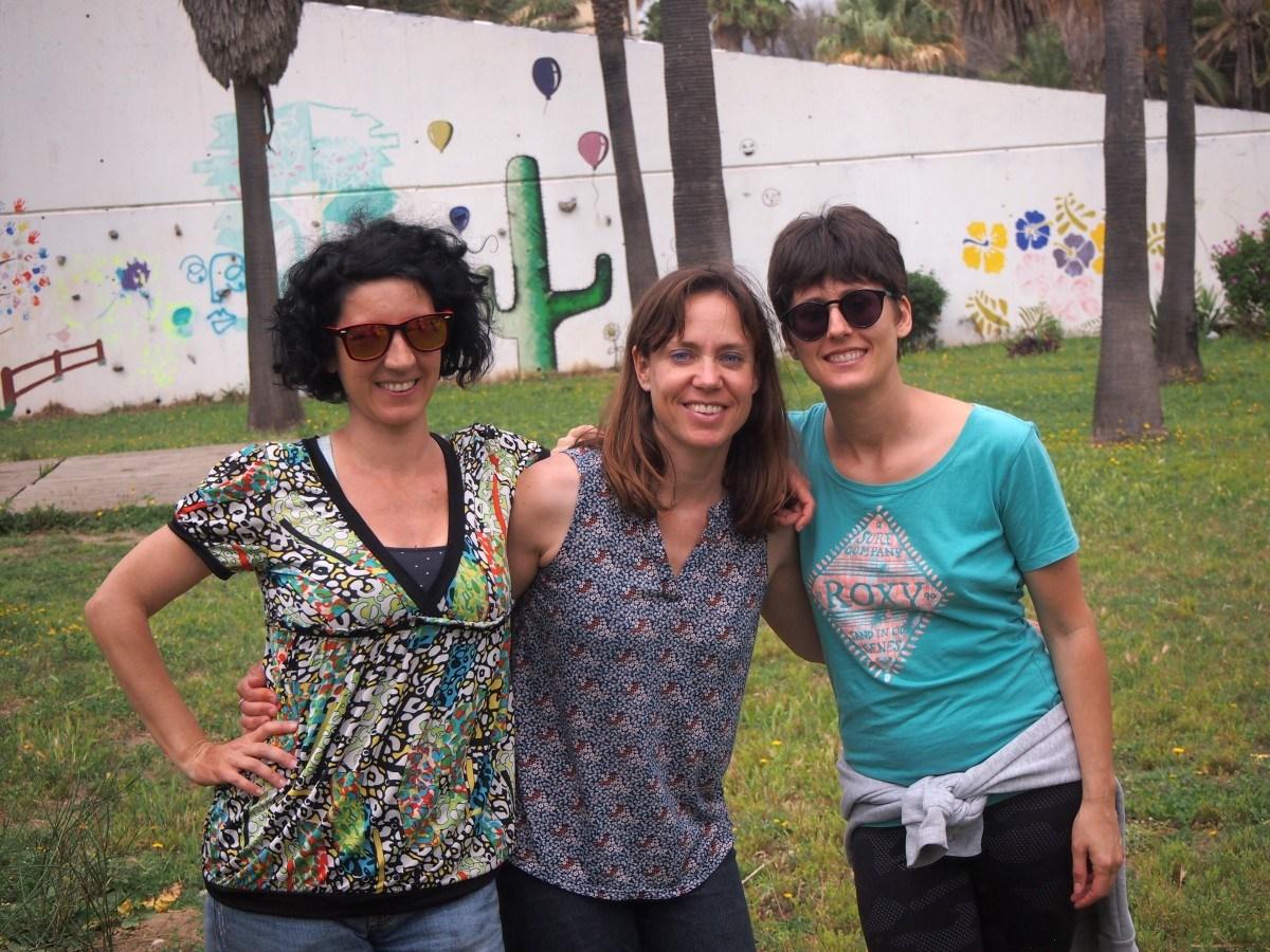 3 de las organizadoras, yo soy la de la izquierda