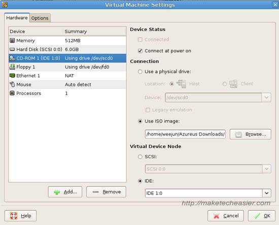 Instalación de (K)Ubuntu en Ubuntu con VMware Server