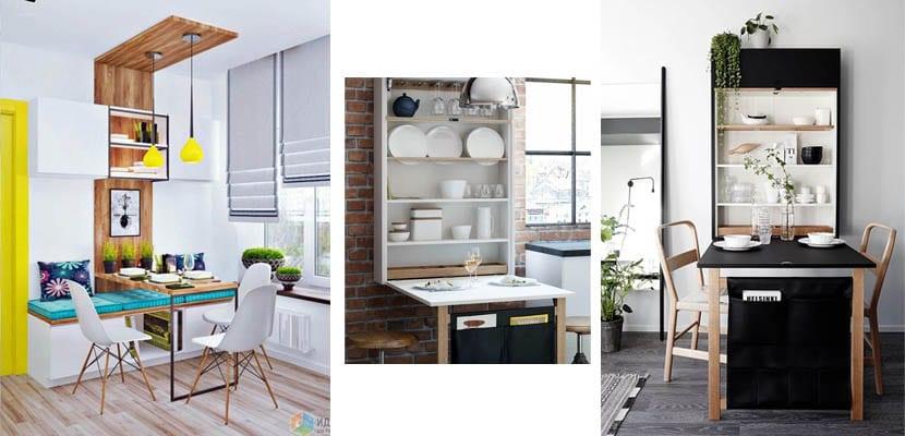 Mesas de cocina plegables para ahorrar espacio | Decoración