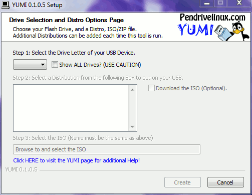 Crear una unidad USB MultiBoot Linux con YUMI