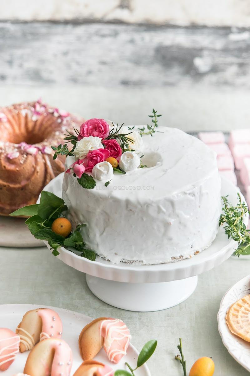 torta chiffon de rosas