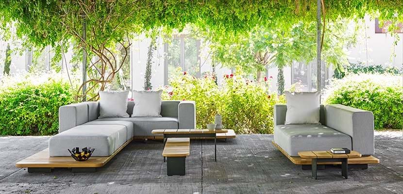 Muebles de terraza estilo natural