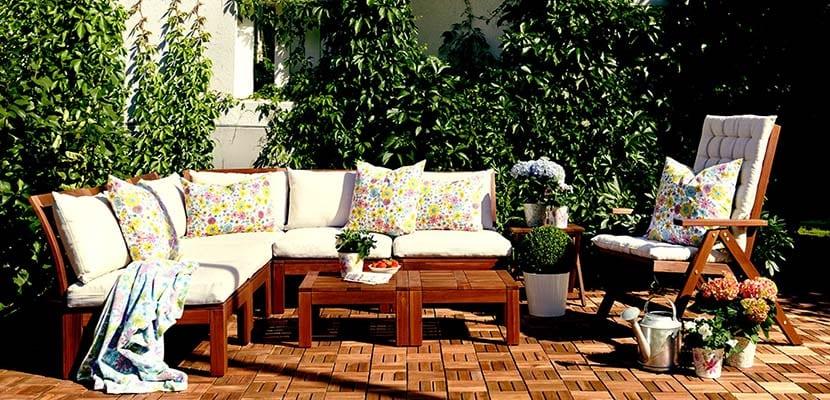 Muebles de terraza en madera