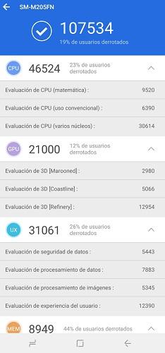 antutu samsung galaxy m20