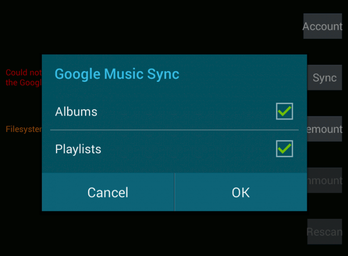 Cómo acceder a Google Music en otros reproductores de música en Android