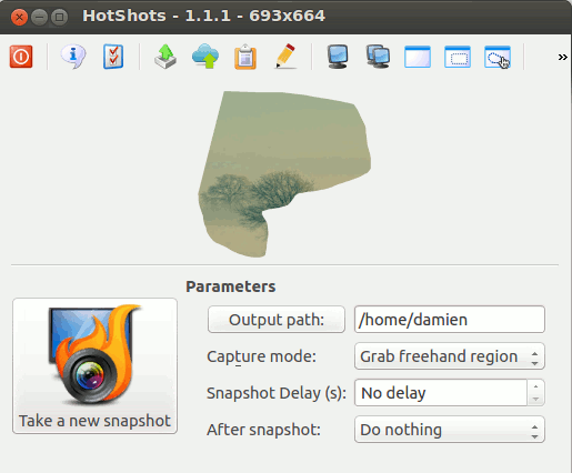 HotShots: Una herramienta de captura de pantalla ligera y útil para Linux