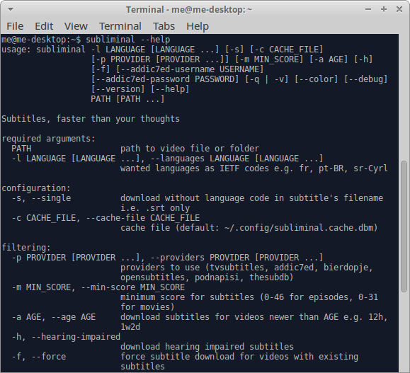 Cómo descargar fácilmente subtítulos de películas en Linux