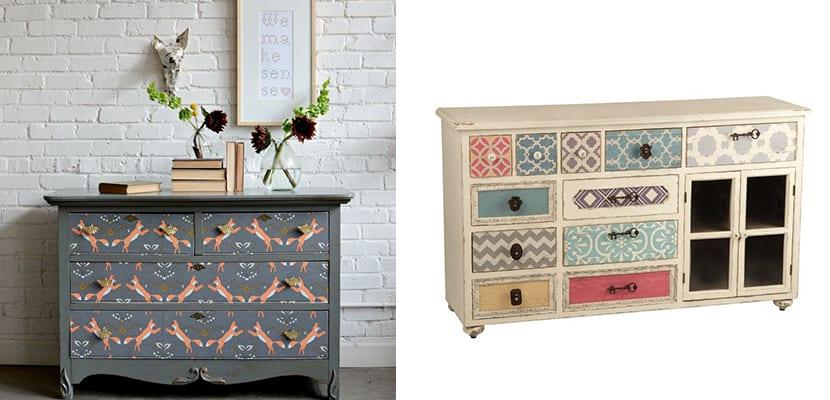 Papel pintado para el aparador