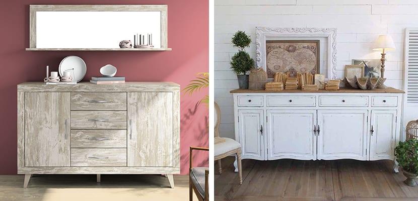 Aparador vintage blanco