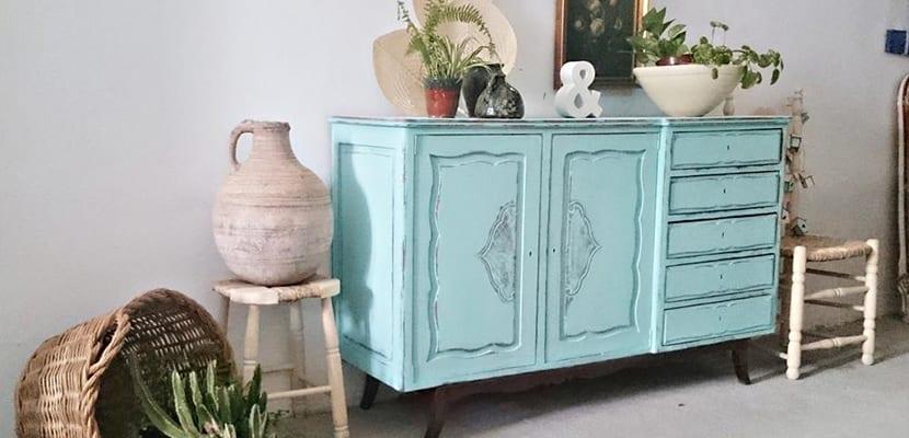 Aparador vintage pintado
