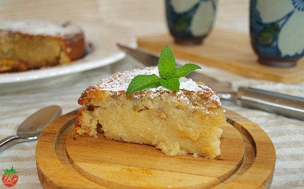 Receta Clafoutis de ruibarbo caramelizado HortoGourmet