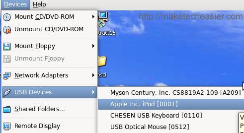 Cómo sincronizar el iPod Touch con la máquina virtual Win XP en Ubuntu Intrepid
