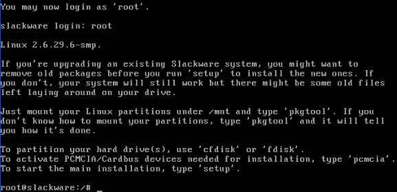 Cómo instalar y ejecutar Slackware 13