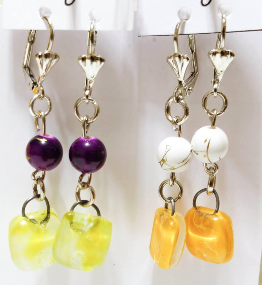 aros con dijes en vitrofusion