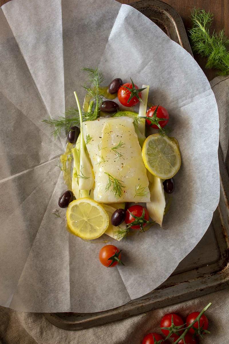 Bacalao Skrei en Papillote